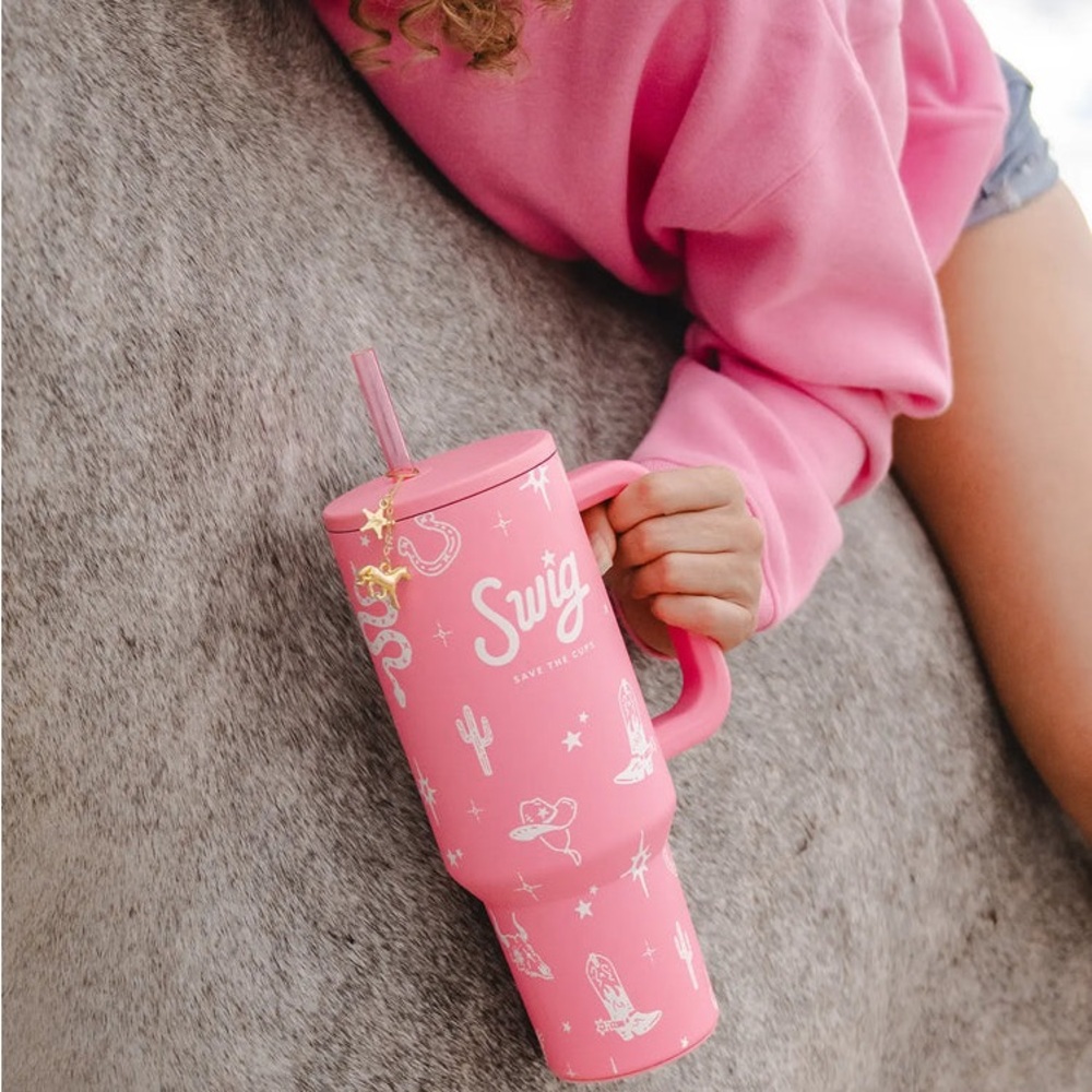 Swig Pink Cowgirl Tumbler 32oz